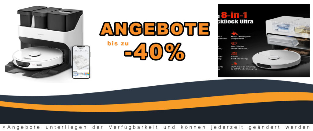 roborock S7 Max Ultra Staubsaugerroboter mit selbstreinigender Station und 5500 Pa Saugleistung