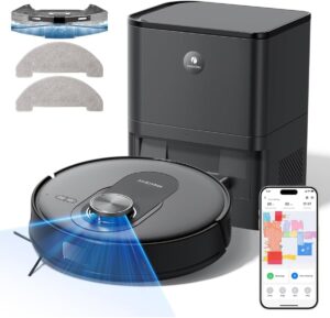 Proscenic Q8 Max Robot Staubsauger mit Saugstation und Wischfunktion für eine gründliche und effiziente Reinigung  