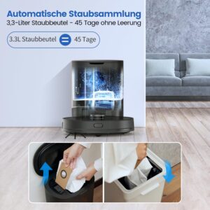 AIRROBO Robot Vacuum Cleaner mit Wischfunktion und LiDAR-Navigation, ideal für Teppiche und Hartböden