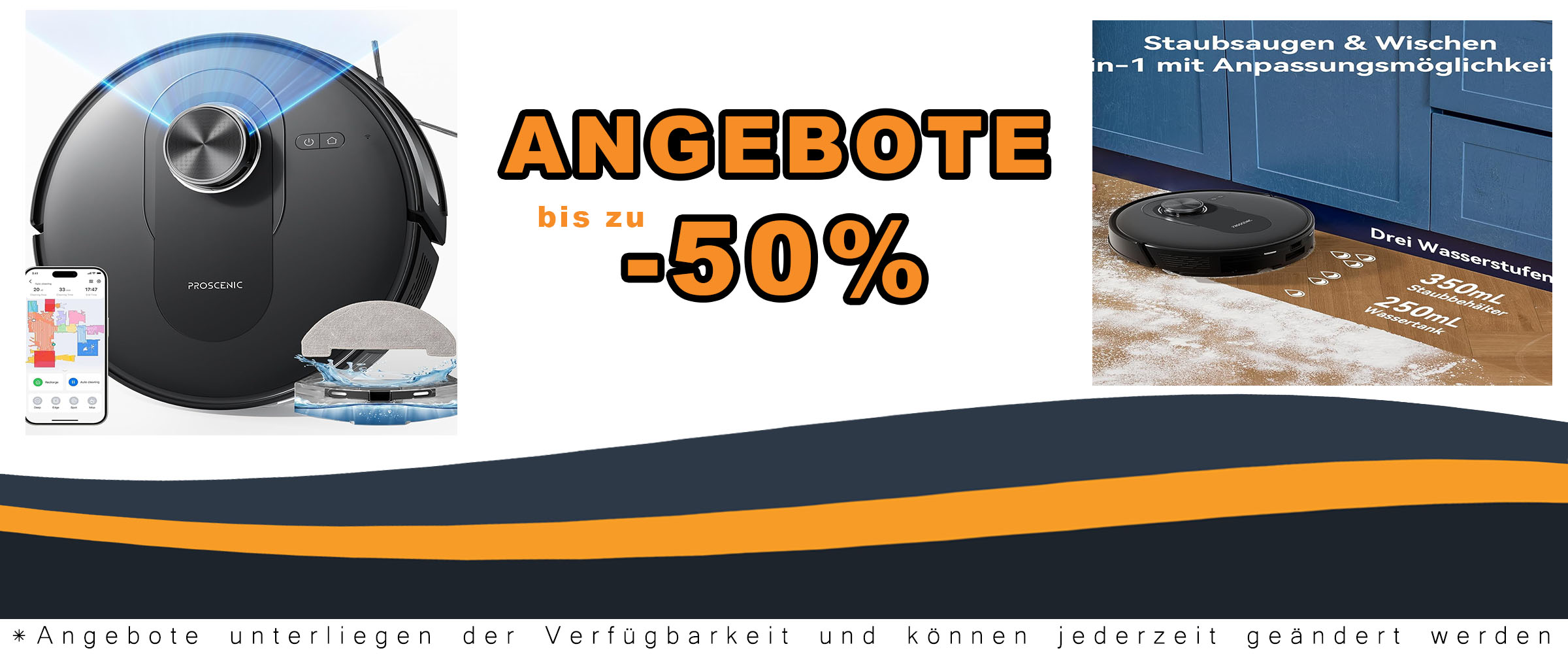 Proscenic Q8 Saugroboter, der sowohl saugt als auch wischt, mit 5000Pa Saugleistung und 200 Minuten Akkulaufzeit