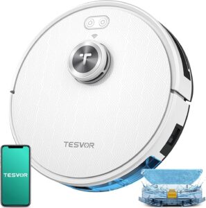 Tesvor S7Pro Robot Vacuum Cleaner mit Wischfunktion, Laser-Navigation und 6000PA Saugleistung