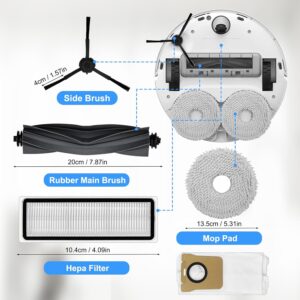 Fixbetter Zubehörset mit Hauptbürste, Seitenbürsten, Filtern und mehr für Dreame L20 Ultra / X20 Pro  