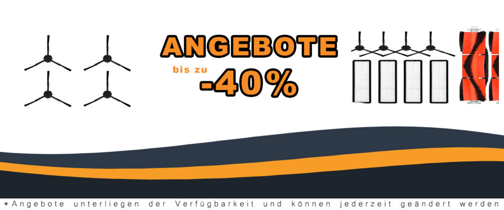 Ersatzteile für Xiaomi und Dreame Staubsauger, einschließlich HEPA-Filter, Haushaltsmopp-Tuch und Hauptseitenbürsten